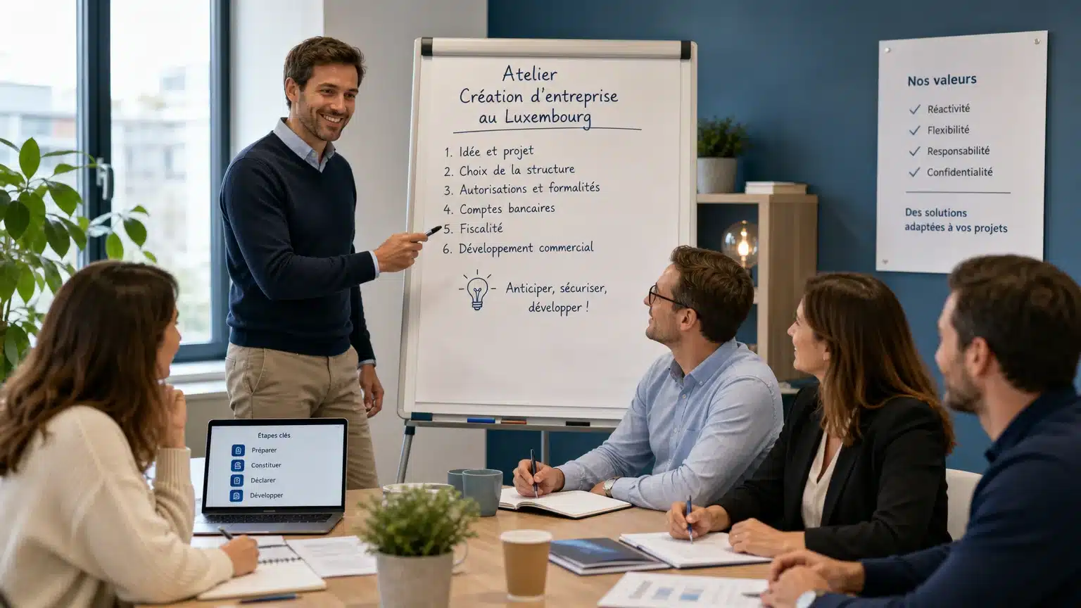 Atelier collectif de formation à la création d'entreprise