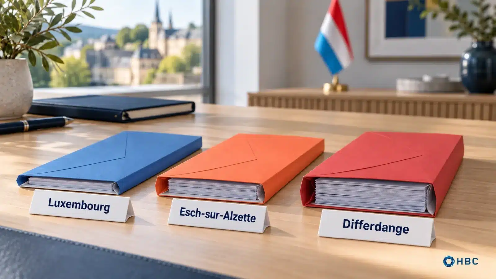 Même bénéfice, impôt différent à Luxembourg, Esch-sur-Alzette et Differdange